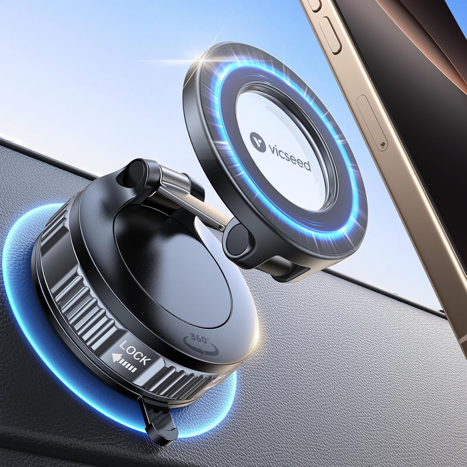 Detalle de VICSEED 2026 Car Phone Holder 85 lbs suction