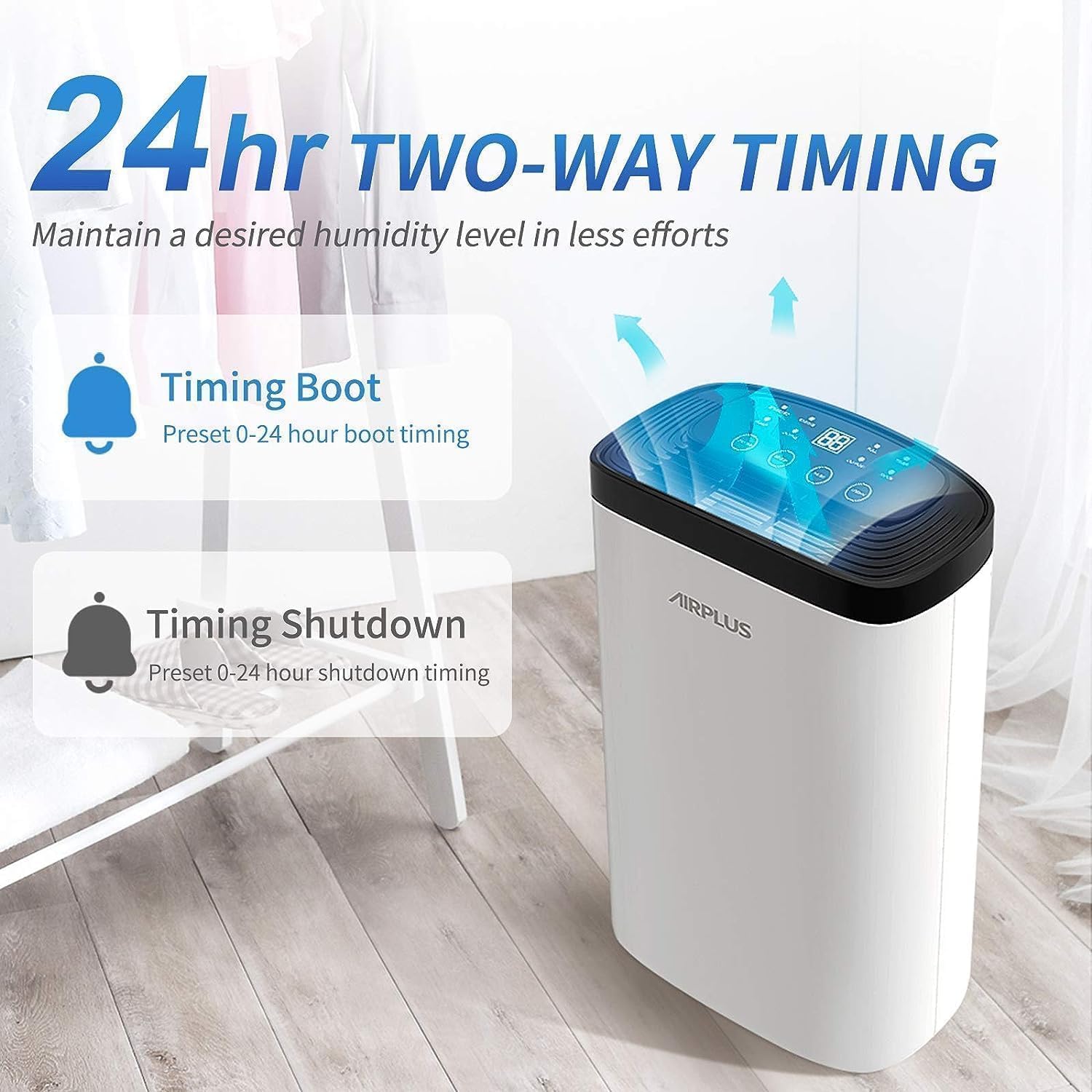 Detalle de ELECCI 10L/Day Dehumidifier with 1.4L Tank 🏠