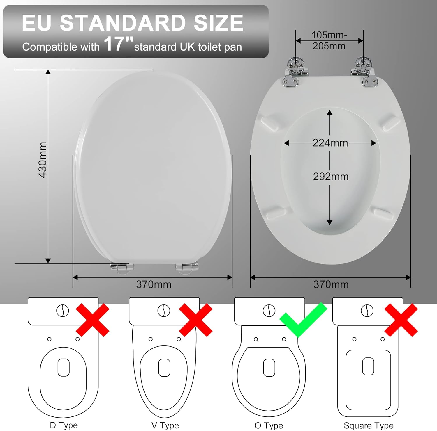 Thumbnail 1 de Angel Shield Soft Close Toilet Seat