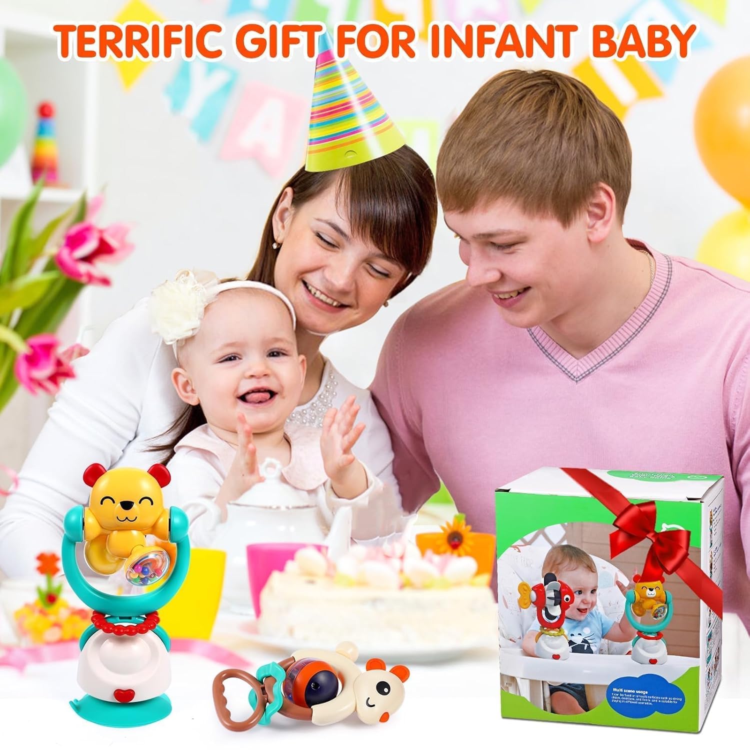 Thumbnail 5 de Baby Toys 6-12 Months Suction Rattles