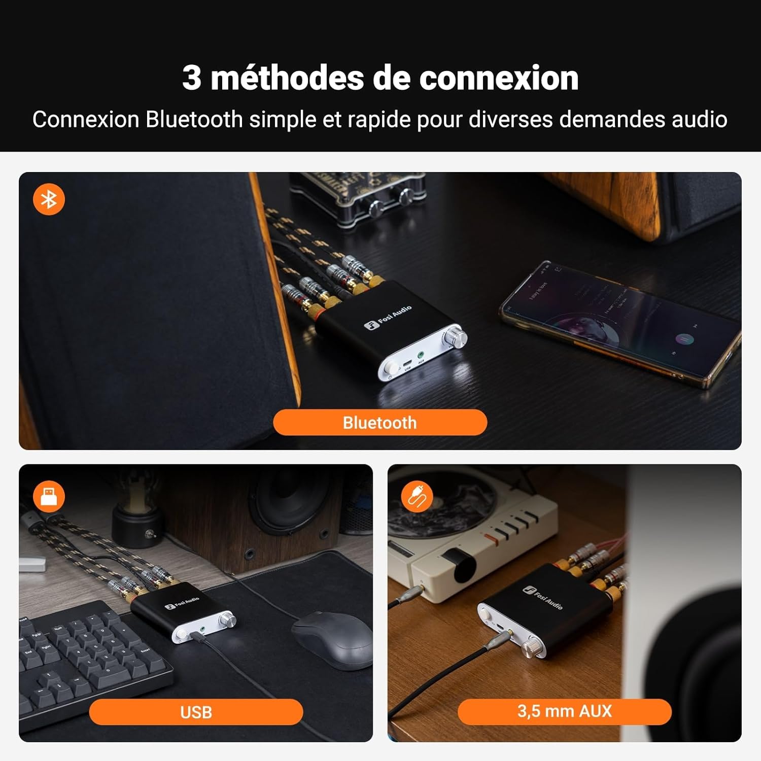 Thumbnail 2 de Fosi Audio ZK-1002D ampli Bluetooth 100 W ⚙️