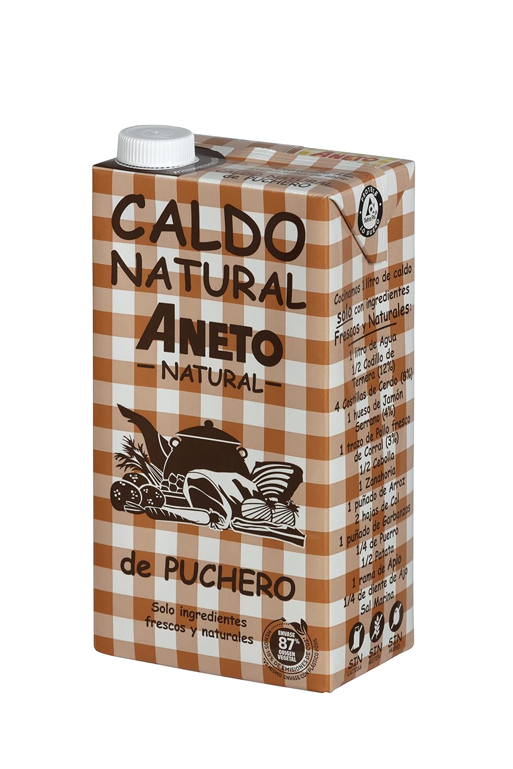 Thumbnail 1 de Aneto 100% Natural Caldo de Puchero – Karton 6 x 1L