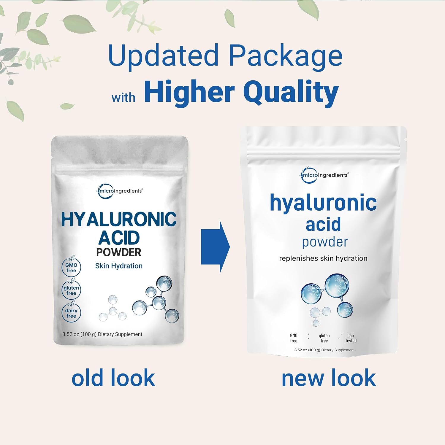 Detalle de Hyaluronic Acid Serum Powder, 100 Grams