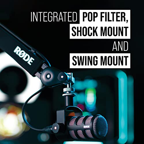 Detalle de RØDE PodMic: Broadcast-quality Dynamic Microphone with Integrated Swing Mount