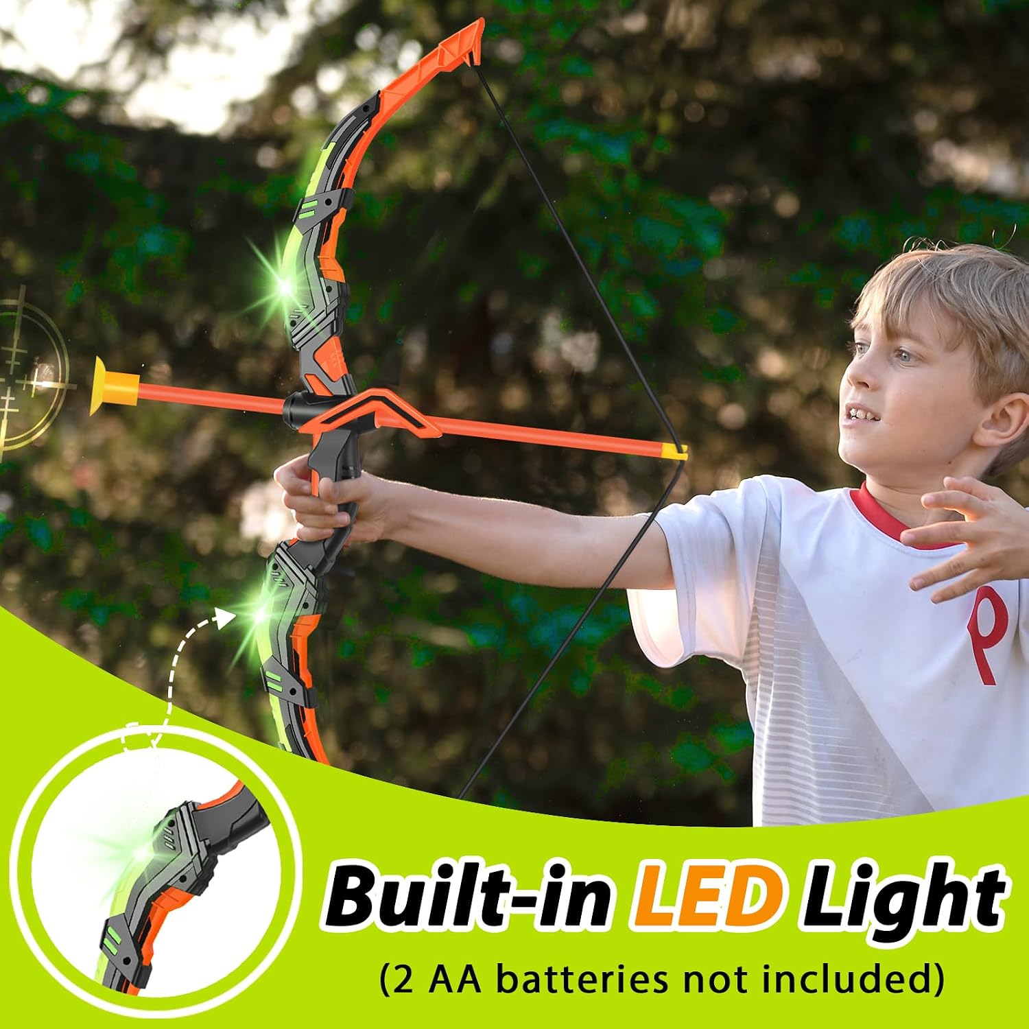 Detalle de KIZJORYA Kinder Bogenschießen LED-Set 2-teilig