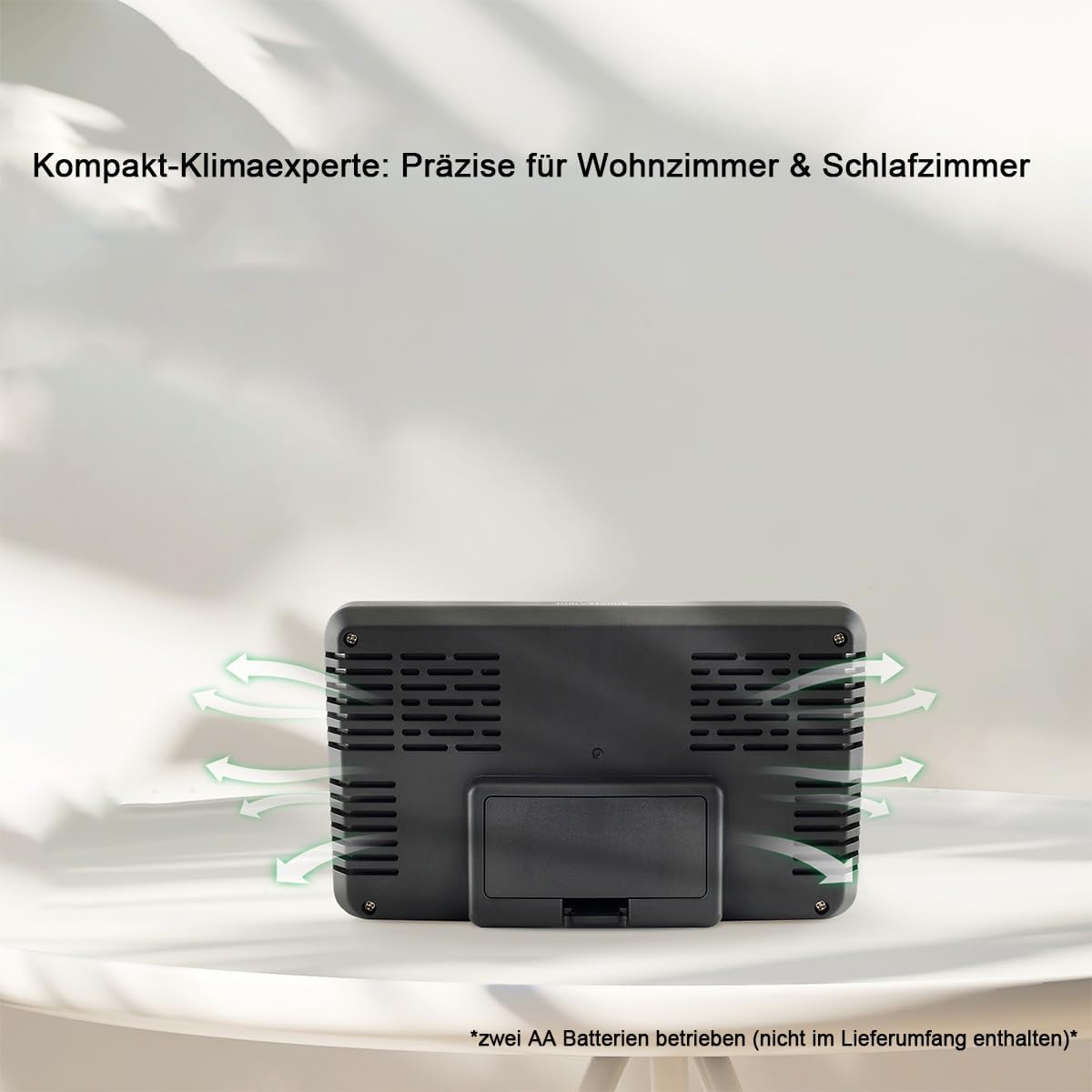 Thumbnail 6 de Teepacioka Funkwecker Digital mit Automatischer Zeit-Synchronisation, 5-Minuten-Snooze und Temperaturanzeige – Schwarz