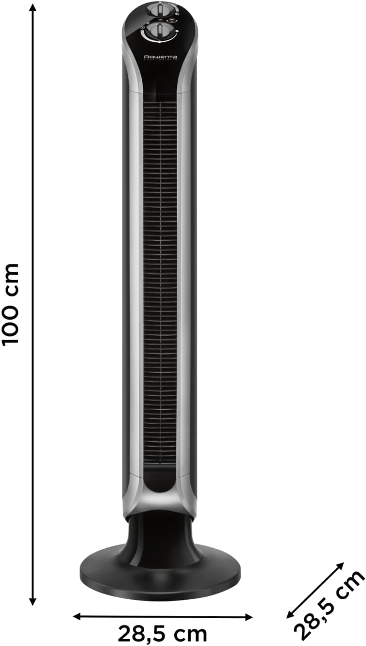 Detalle de Rowenta Eole Infinite Ventilateur colonne : rafraîchissement puissant et silencieux, 180° d’oscillation