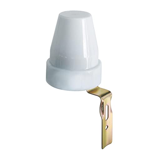 Electraline 58060 Interruttore crepuscolare per uso esterno IP44 – Bianco, confezione da 1