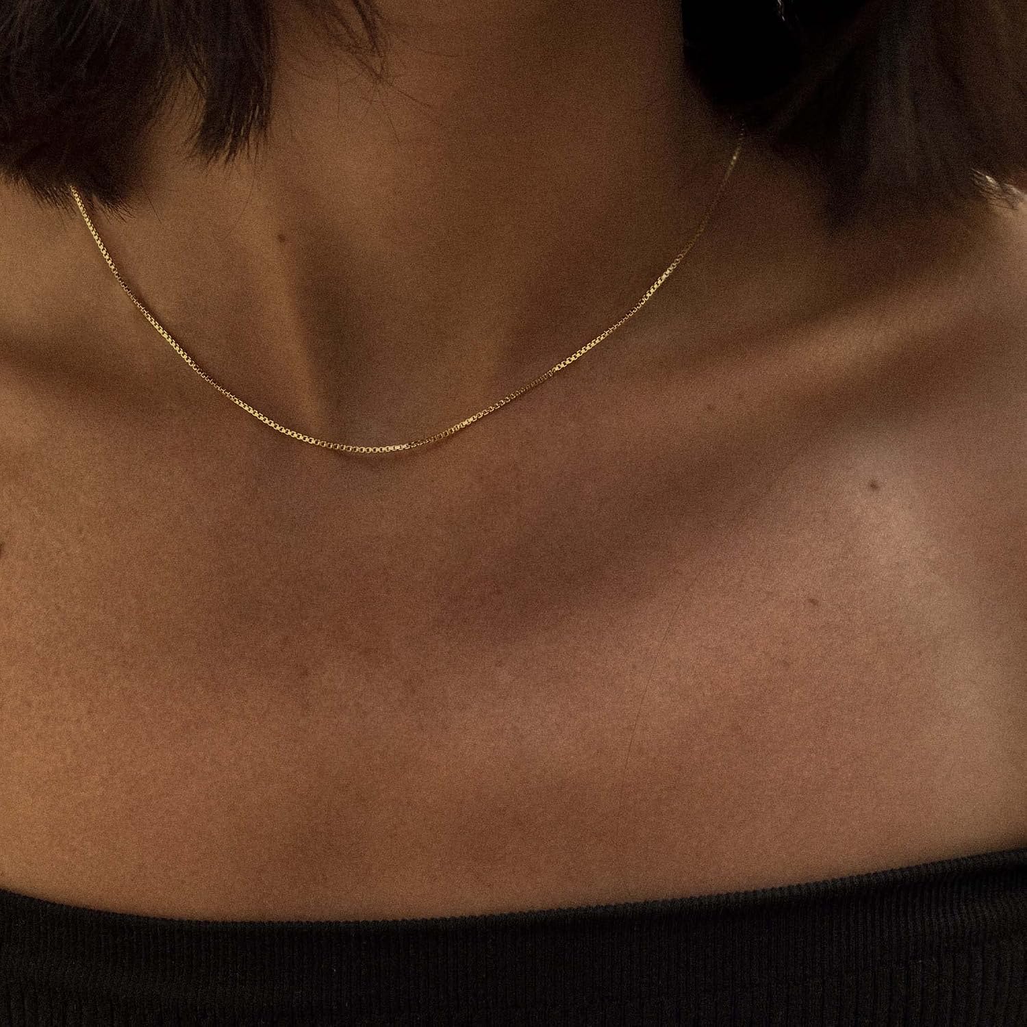 Detalle 2 de Tewiky Gold Chain Necklace, 14K Gold-Plated