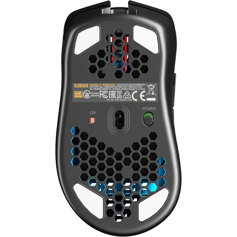 Detalle 2 de Glorious GLO-MS-DW-MB Ratón Gaming Inalámbrico 19000 DPI Negro