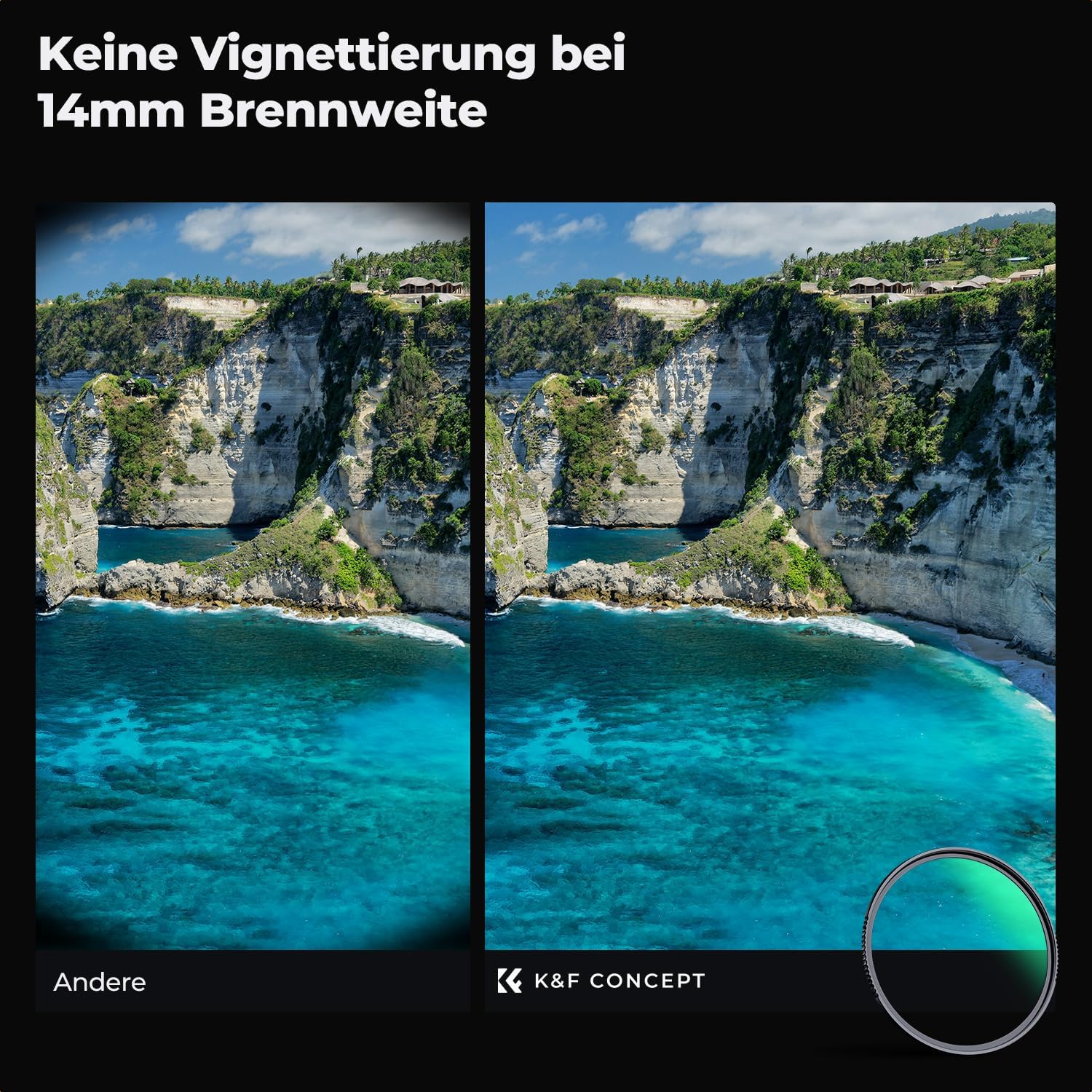 Thumbnail 4 de K&F CONCEPT Nano X-Serie UV Filter 43mm – Schott-Glas, 28-Schichten Nano-Beschichtung, 3.3mm Ultra-schmaler Rahmen