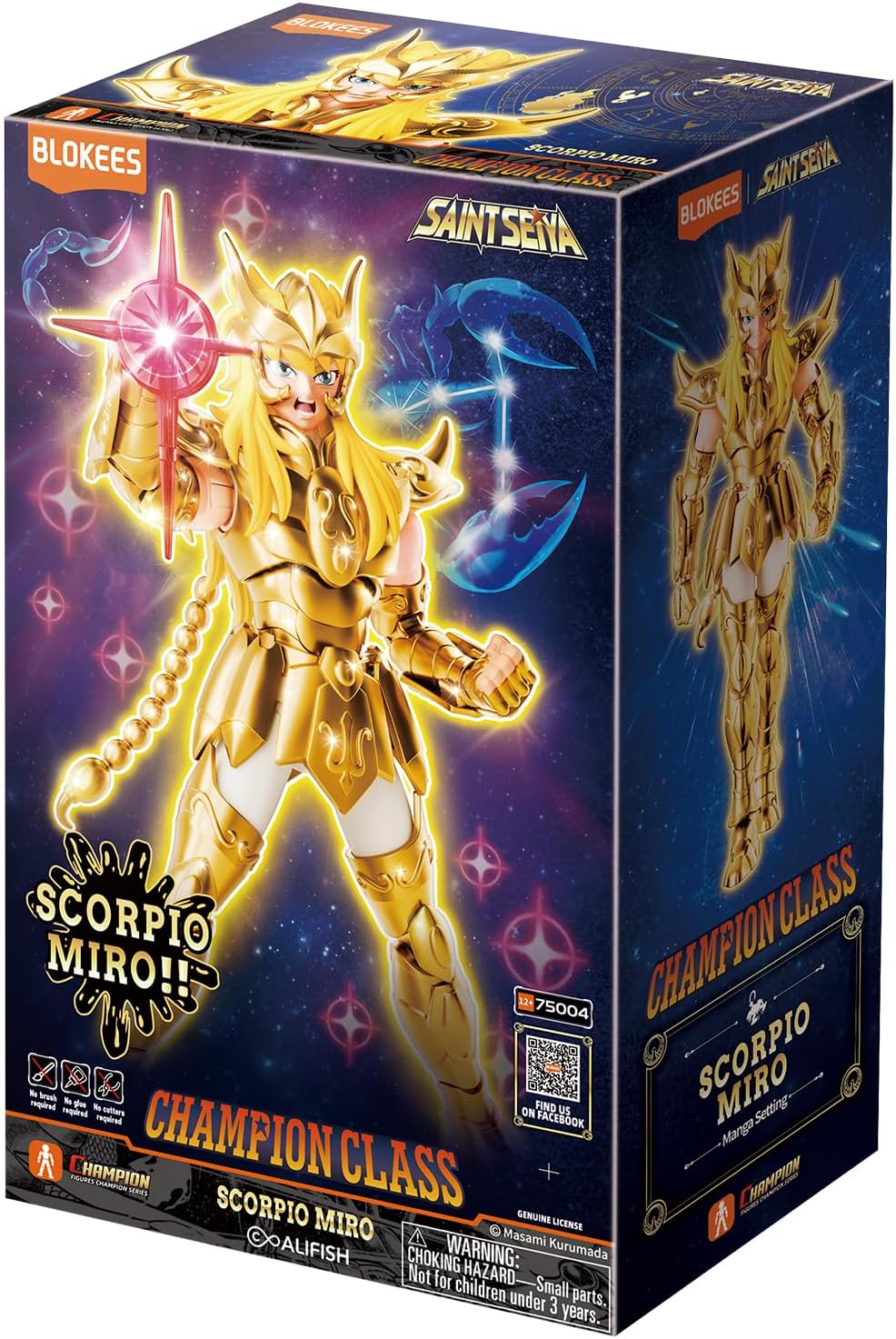 Detalle de BLOKEES SS-CC- Scorpio Miro 聖闘士星矢 蠍座ミロ 組み立て式アクションフィギュア