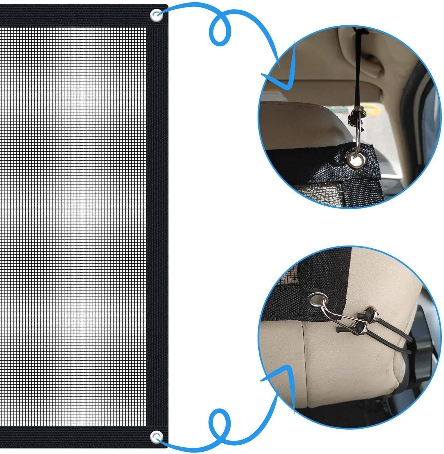 Detalle de STARROAD-TIM Dog Car Barrier, 43 in x 23.6 in
