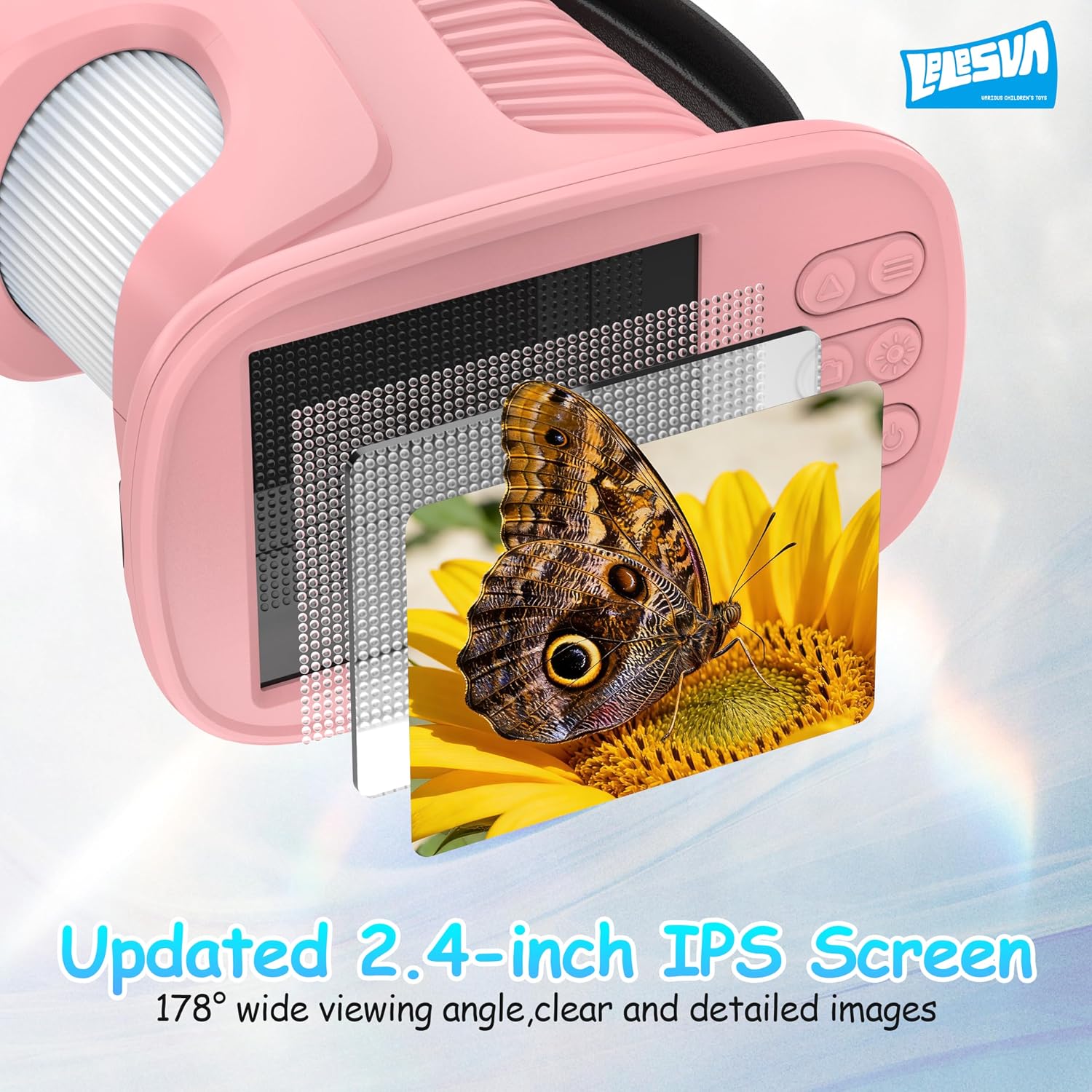 Thumbnail 2 de Microscopio per Bambini con Schermo 2,4'' – Mini Microscopio Portatile 1000X (Rosa) per Esplorare Scienza e Creatività