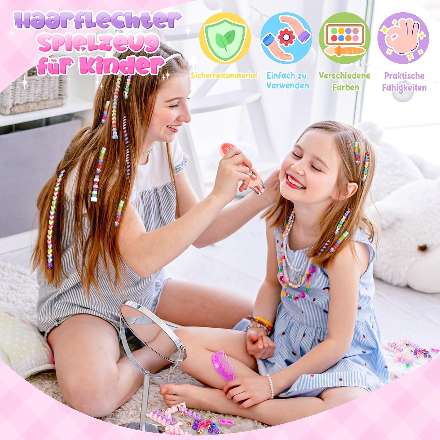 Thumbnail 3 de Flnlano Geschenk Mädchen Haarschmuck Set 5–12 Jahre