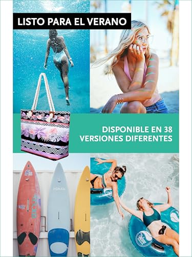 Thumbnail 4 de DonDon Bolso de playa grande con cremallera Viva Vida: espacio para todo el verano