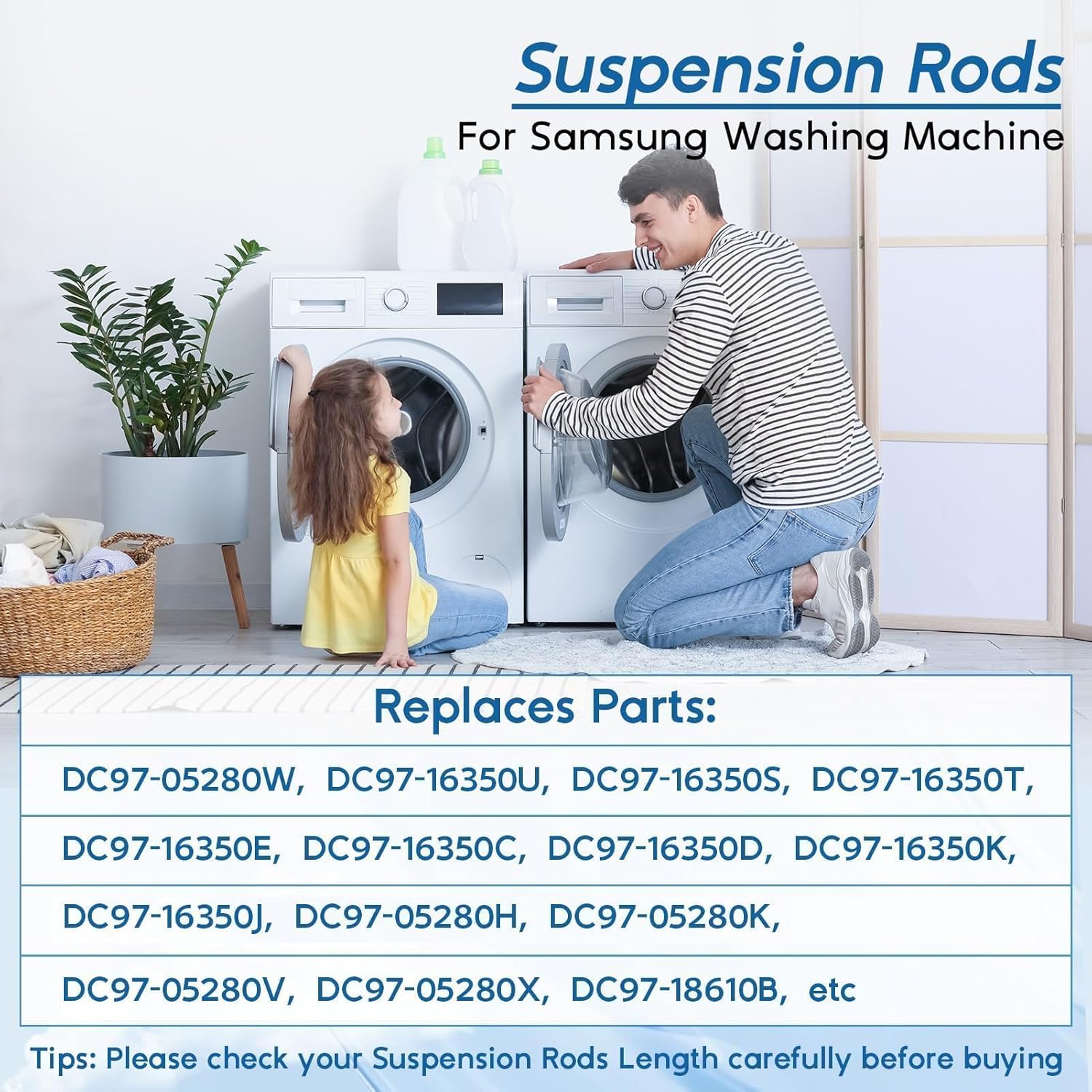 Thumbnail 3 de Samsung washer suspension rods 4PCS 26.2 in