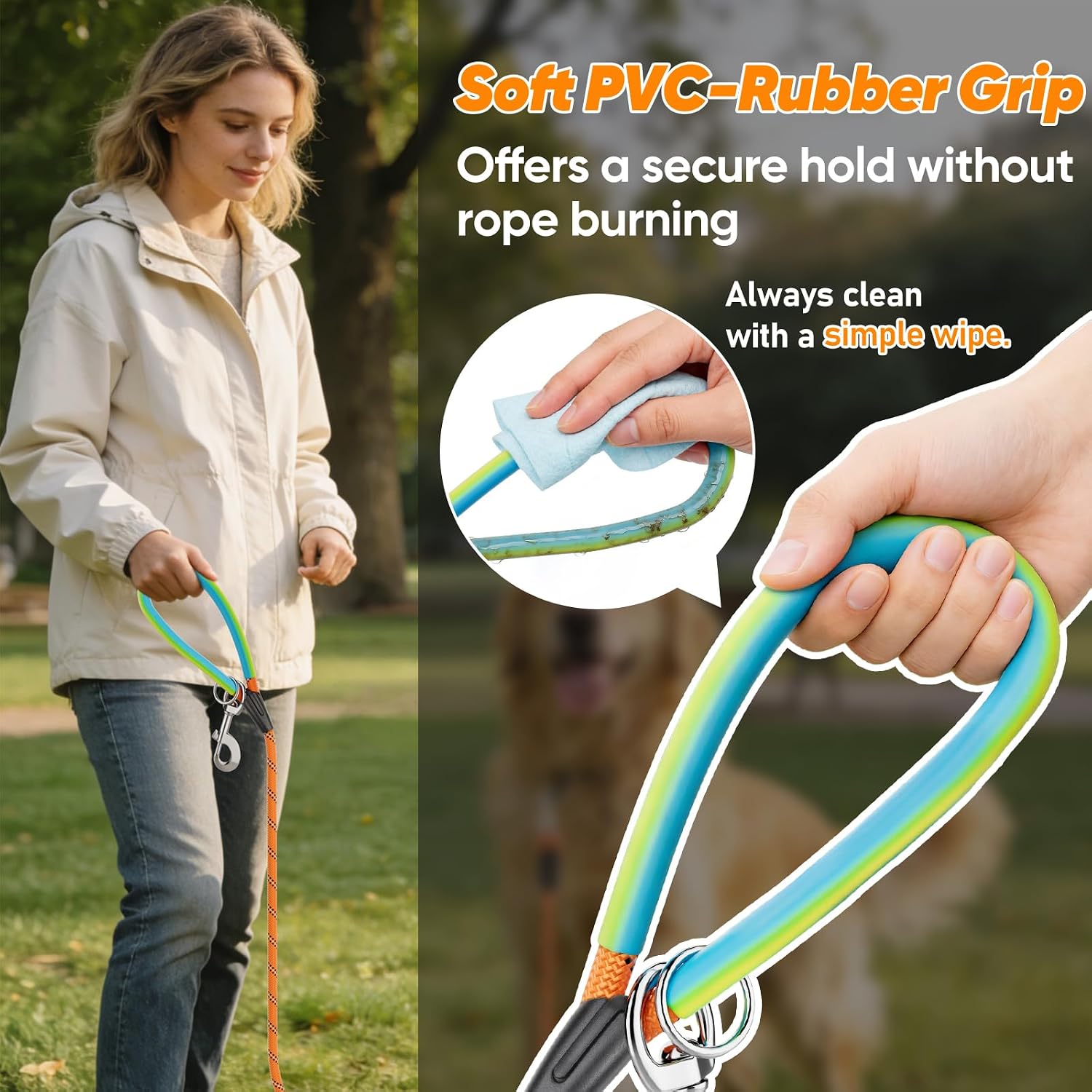 Thumbnail 4 de Aystkniet Reflective Training Lead for Dogs 30M