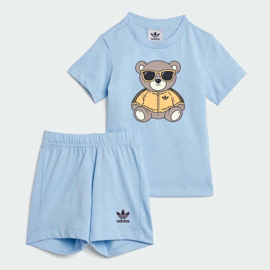 Detalle de Conjunto Teddy Bear de Adidas — Azul