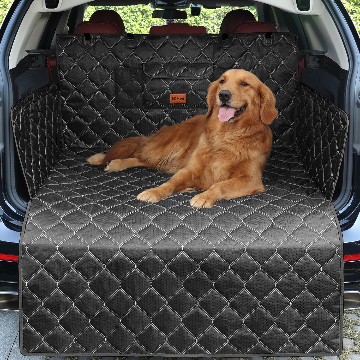 Detalle de KYG Protection Voiture Chien Coffre — Housse universelle, résistante et imperméable (185x105 cm)