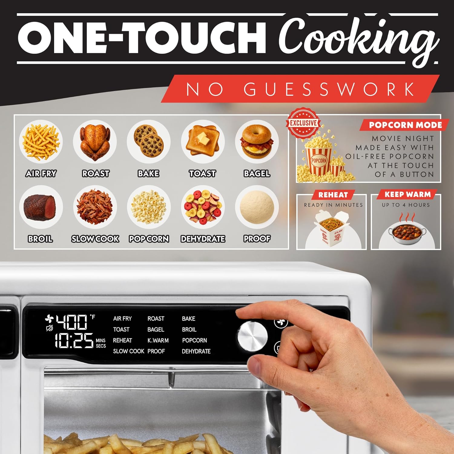Thumbnail 1 de Gourmia French Door Air Fryer Oven 37 Qt