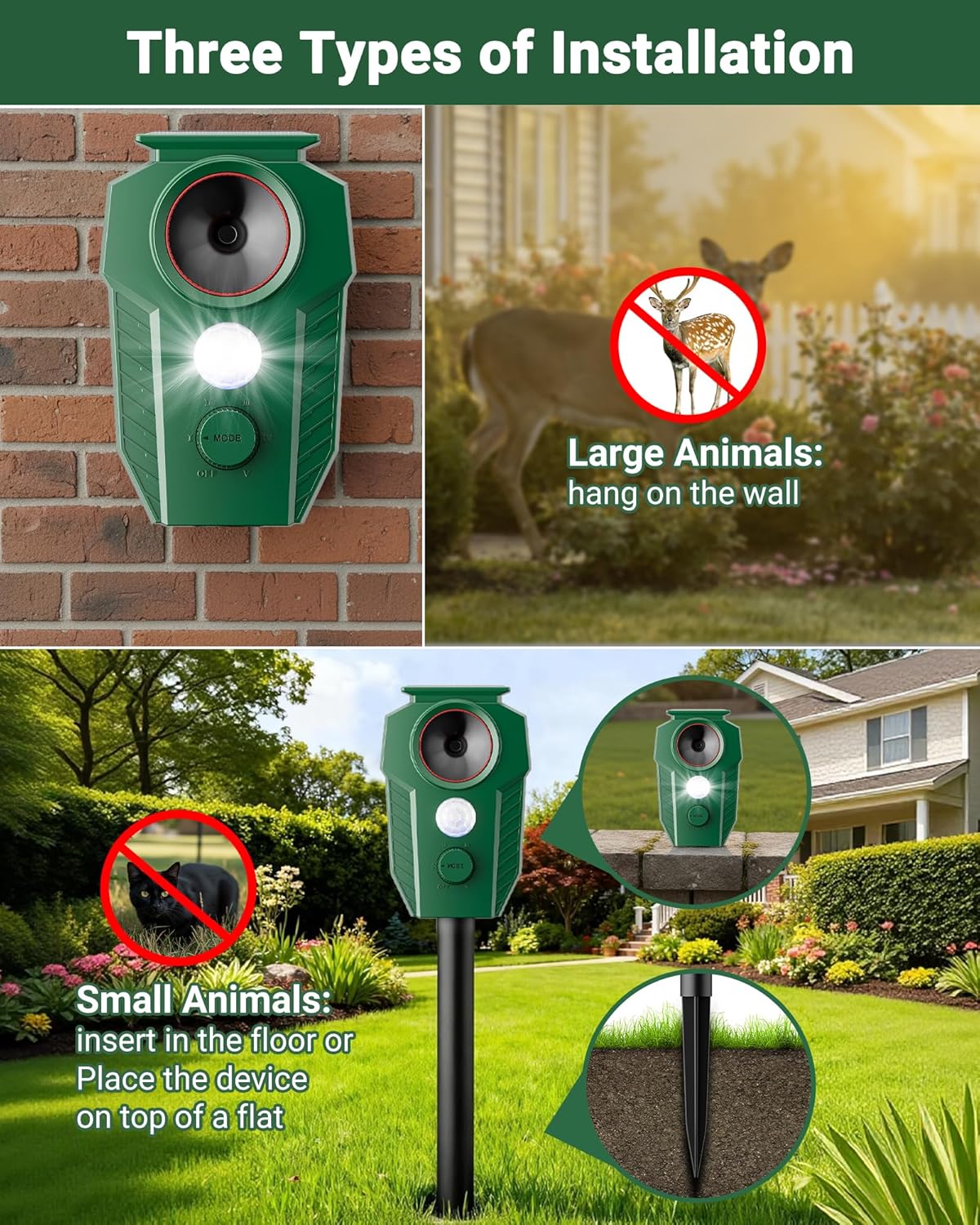 Thumbnail 6 de G-Jyuncyou Solar Animal Repellent Green