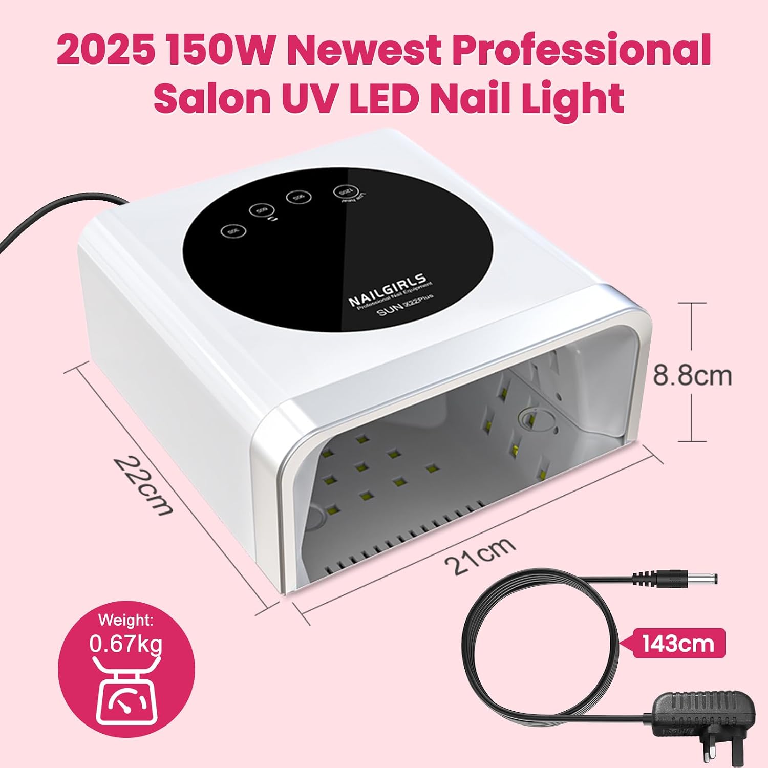 Thumbnail 3 de NAILGIRLS LED nail lamp 150W sensor