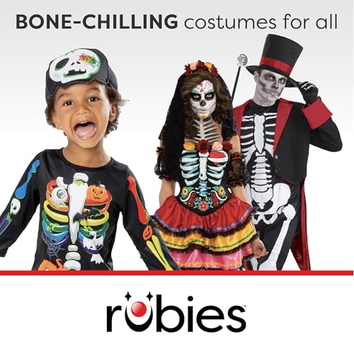 Detalle de Rubies Official Skeleton Bat Costume, Child's 3–4 Years, Hooded Jumpsuit