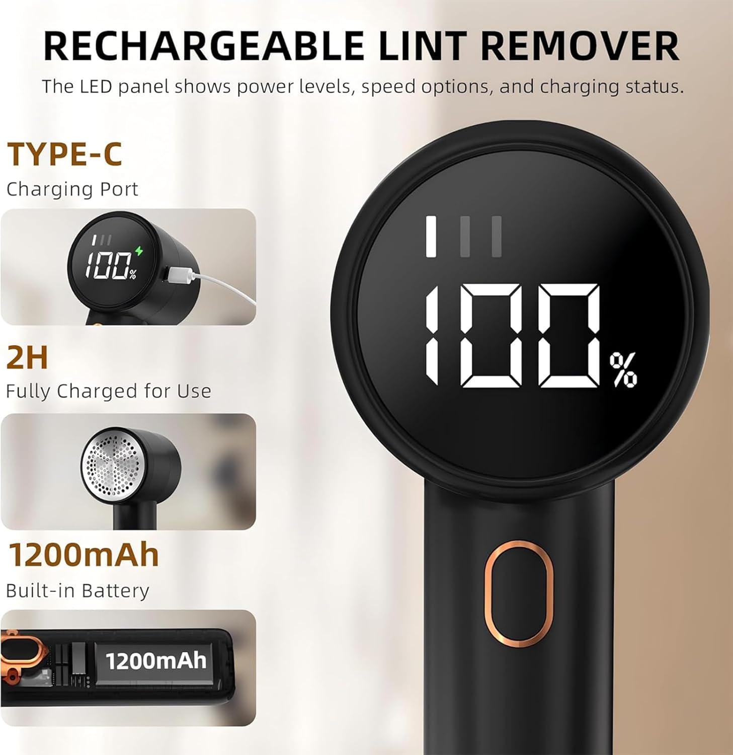 Thumbnail 2 de BZGG Fabric Shaver 3‑speed lint remover