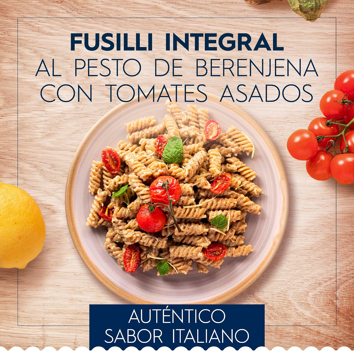 Detalle de Barilla Pasta Integrale Fusilli – Vollkorn-Hartweizengrieß-Pasta, 5 x 500 g