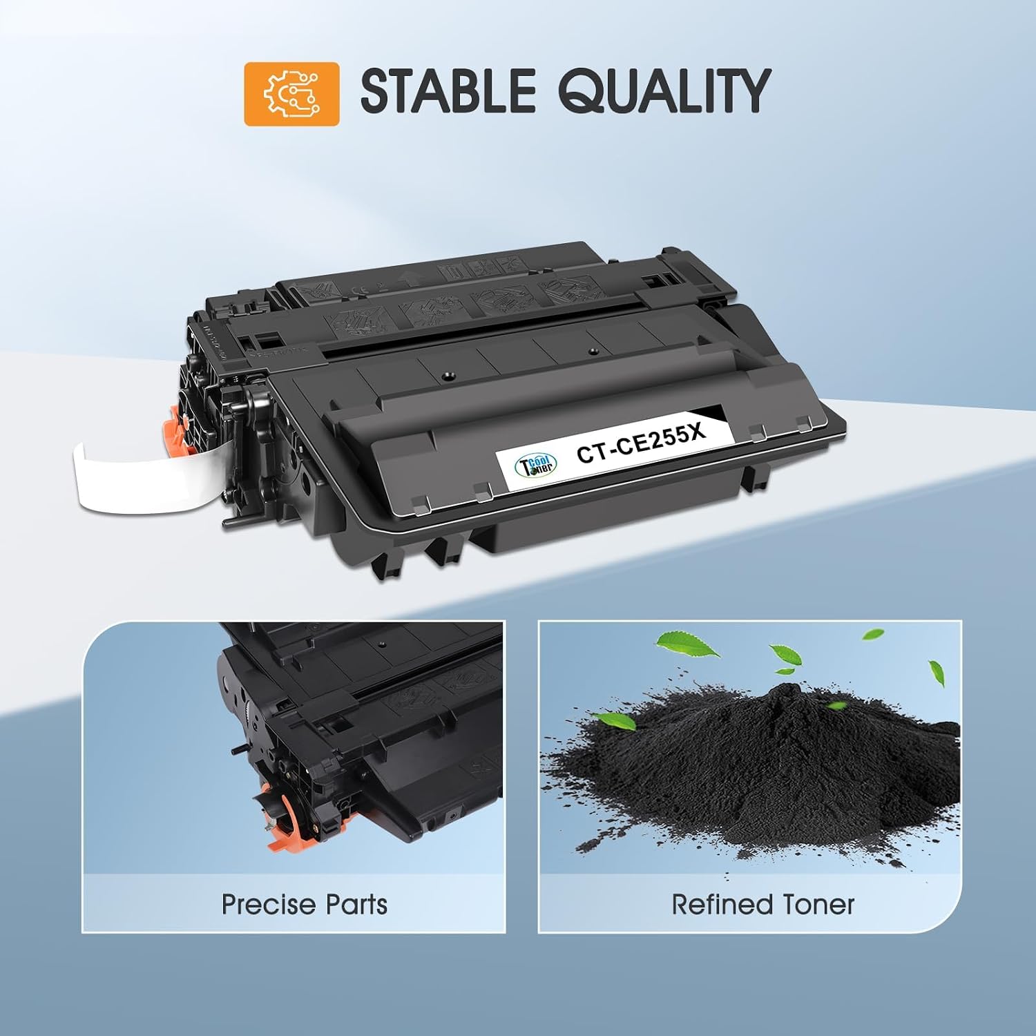 Detalle 2 de Cool Toner P3015 CE255X 55X Black Toner Cartridge, 2-Pack