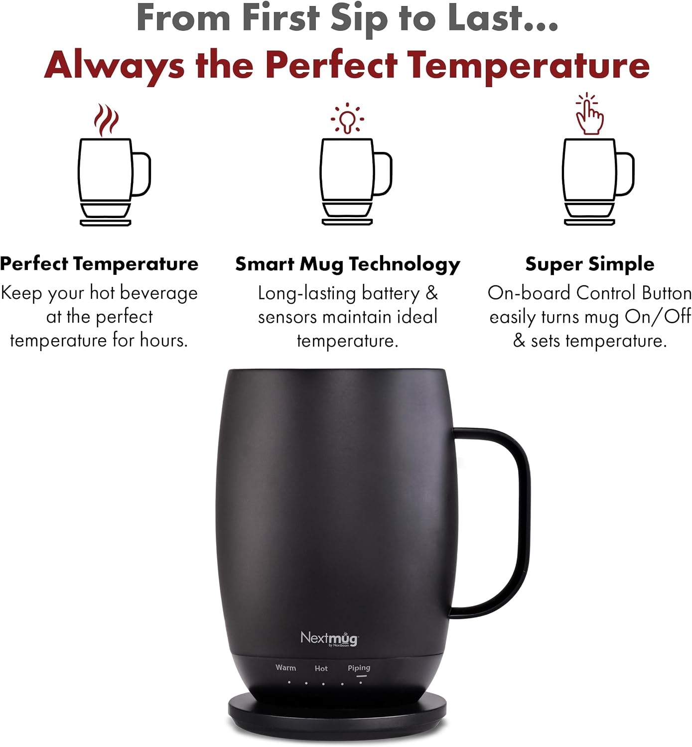 Detalle 2 de Nextmug Plus 18 oz Temperature-Controlled Mug