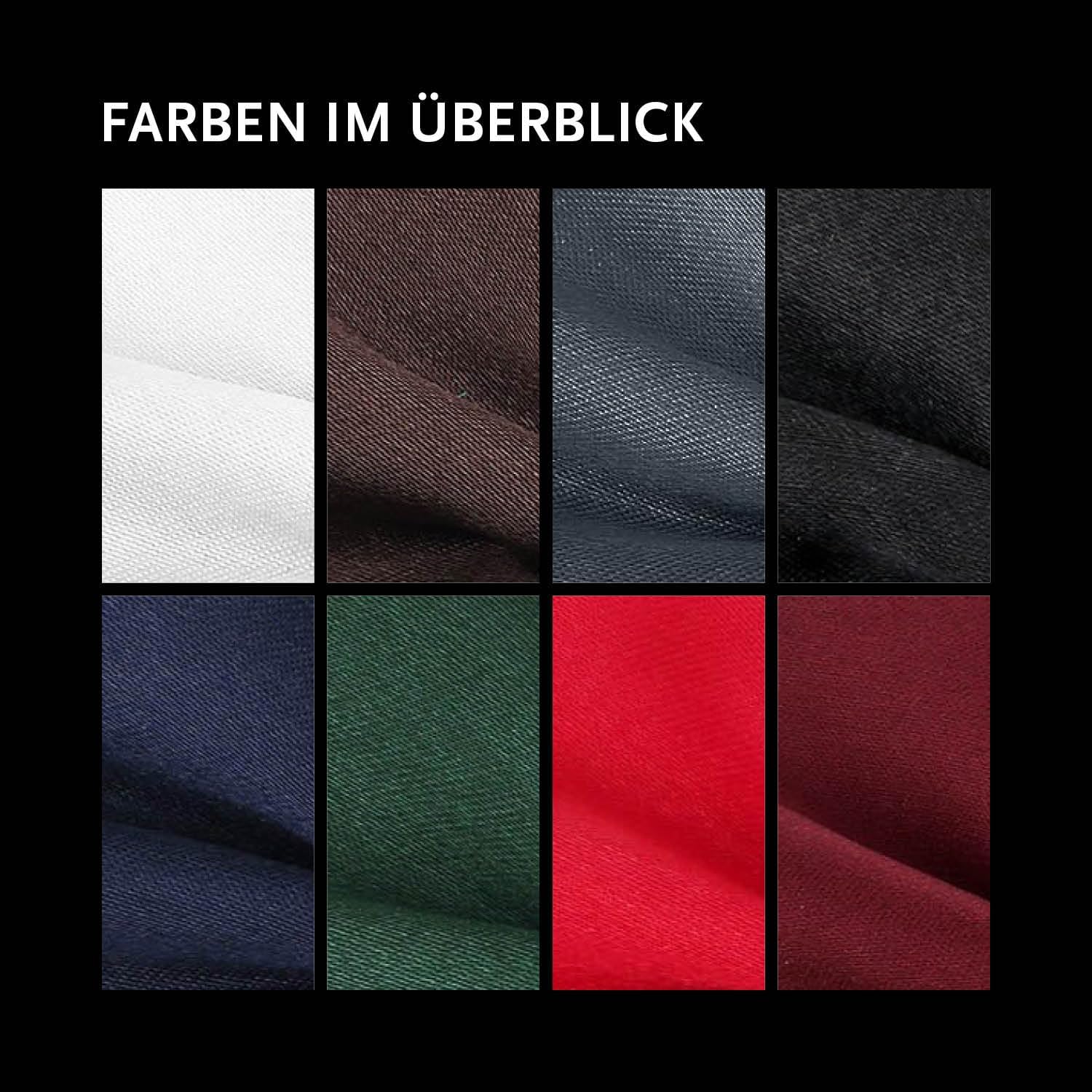 Detalle de DonDon Herren Hosenträger im Y-Format 3,5 cm breit mit passender Fliege – 2er Set