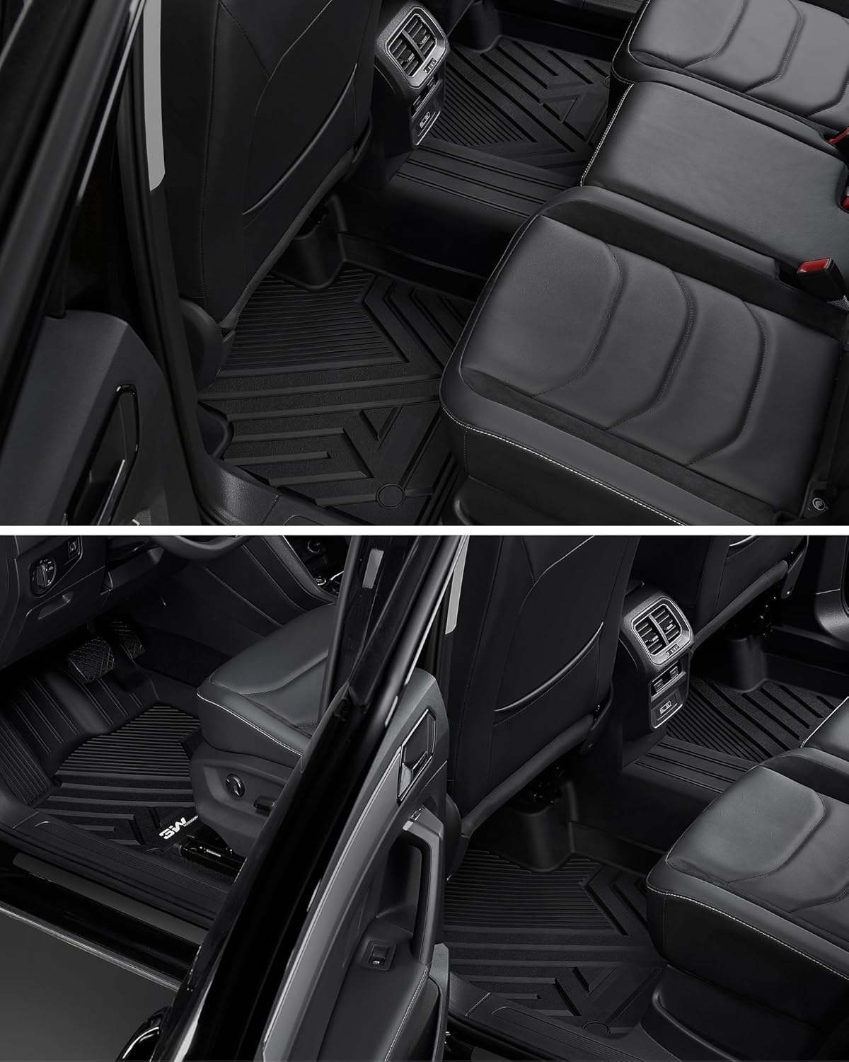 Thumbnail 3 de 3W All-Weather Floor Mats, Cargo Liner & Seatback Mats for 2025-2026 Volkswagen Tiguan (2 Rows) – Custom Fit, TPE, Black