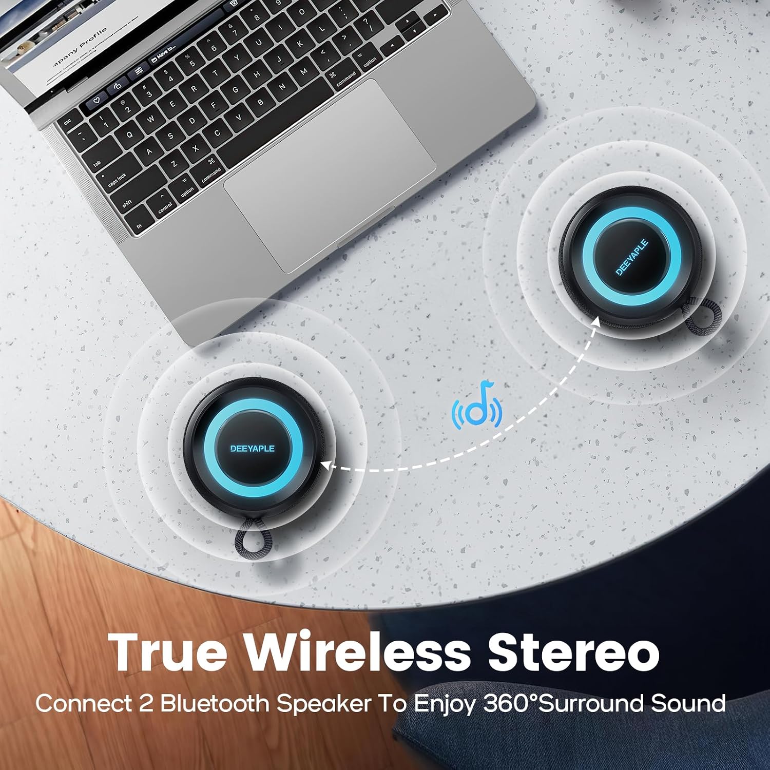 Detalle 2 de Deeyaple Bluetooth Lautsprecher 12 h Wiedergabe