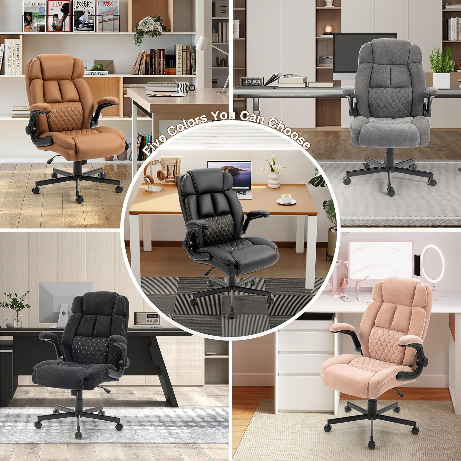 Detalle 2 de BIGGARSIT Massage office chair, 500 lb Capacity, Heat and 4-Point Vibration