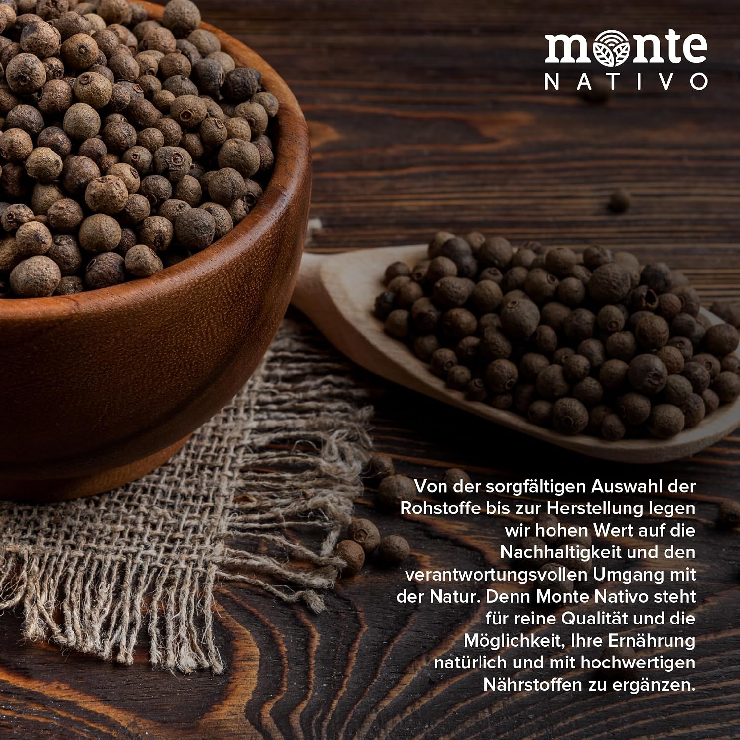 Detalle de Pimentkörner Monte Nativo (250 g) – ganze Pimentbeeren für Lebkuchen, Kochen & Würzen