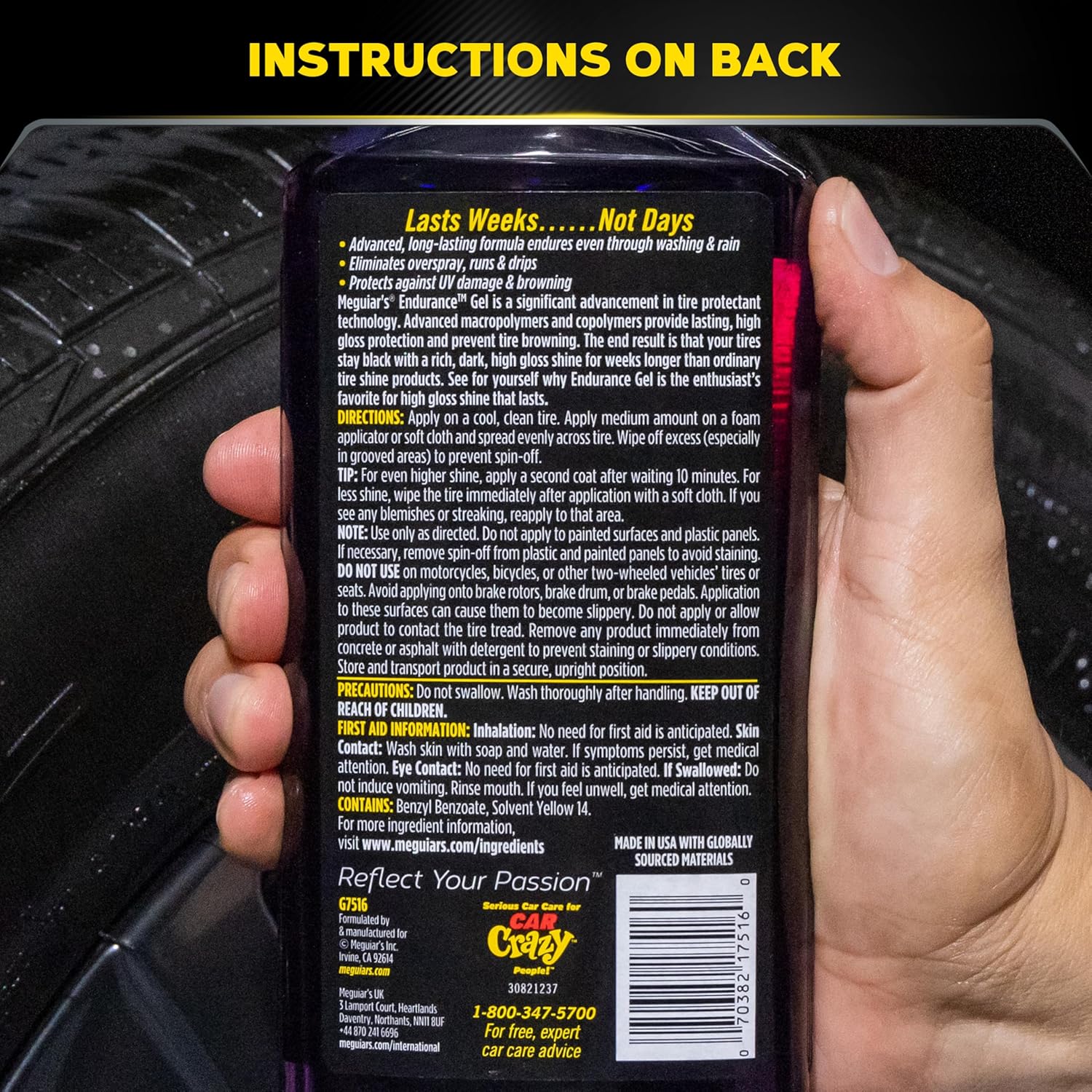 Thumbnail 6 de Meguiar's Endurance Tire Gel 473 ml