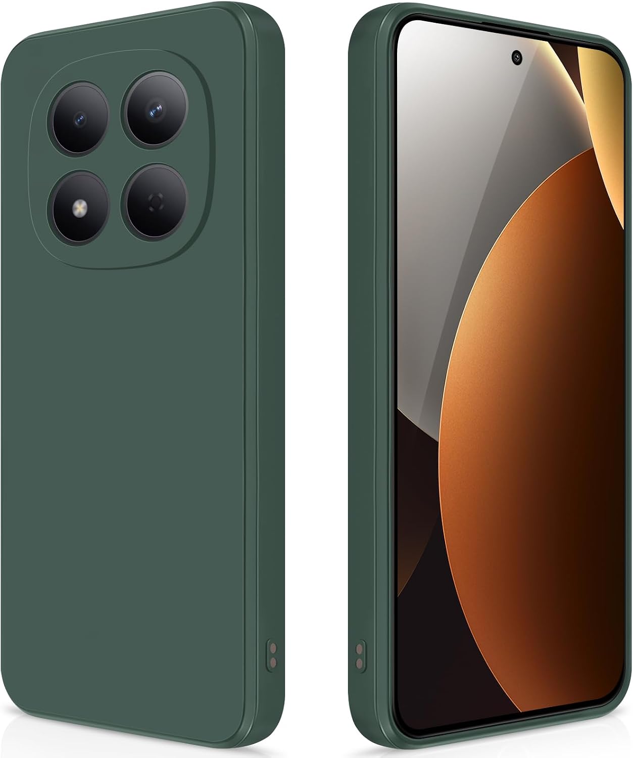 Detalle de GiiYoon Hülle für Xiaomi Redmi Note15 Pro 5G – hochwertiges Liquid Silicone Case in Grün