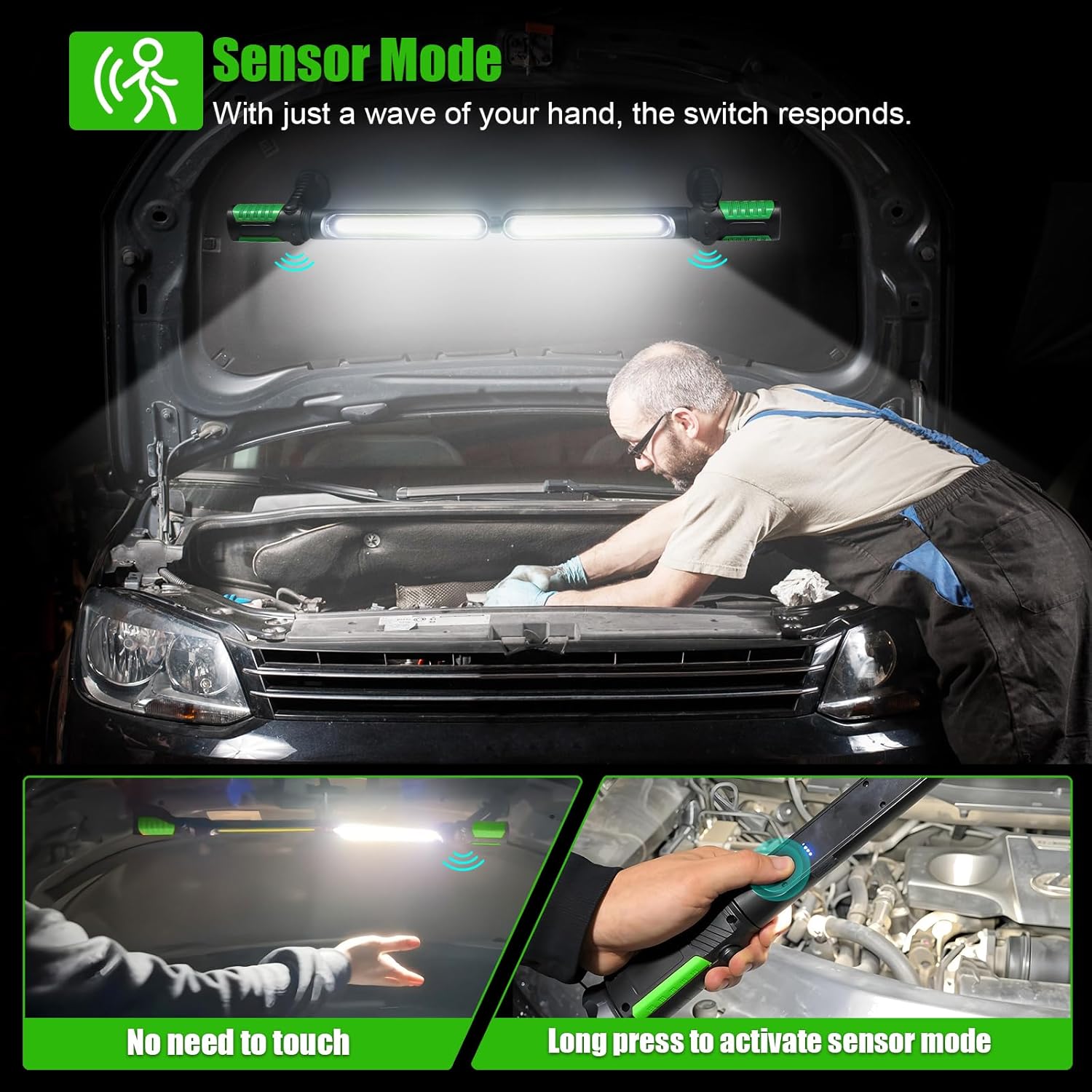 Thumbnail 2 de SYLSTAR 2400LM Magnetic Inspection Lamp with Sensor Control & 4400mAh Rechargeable Battery