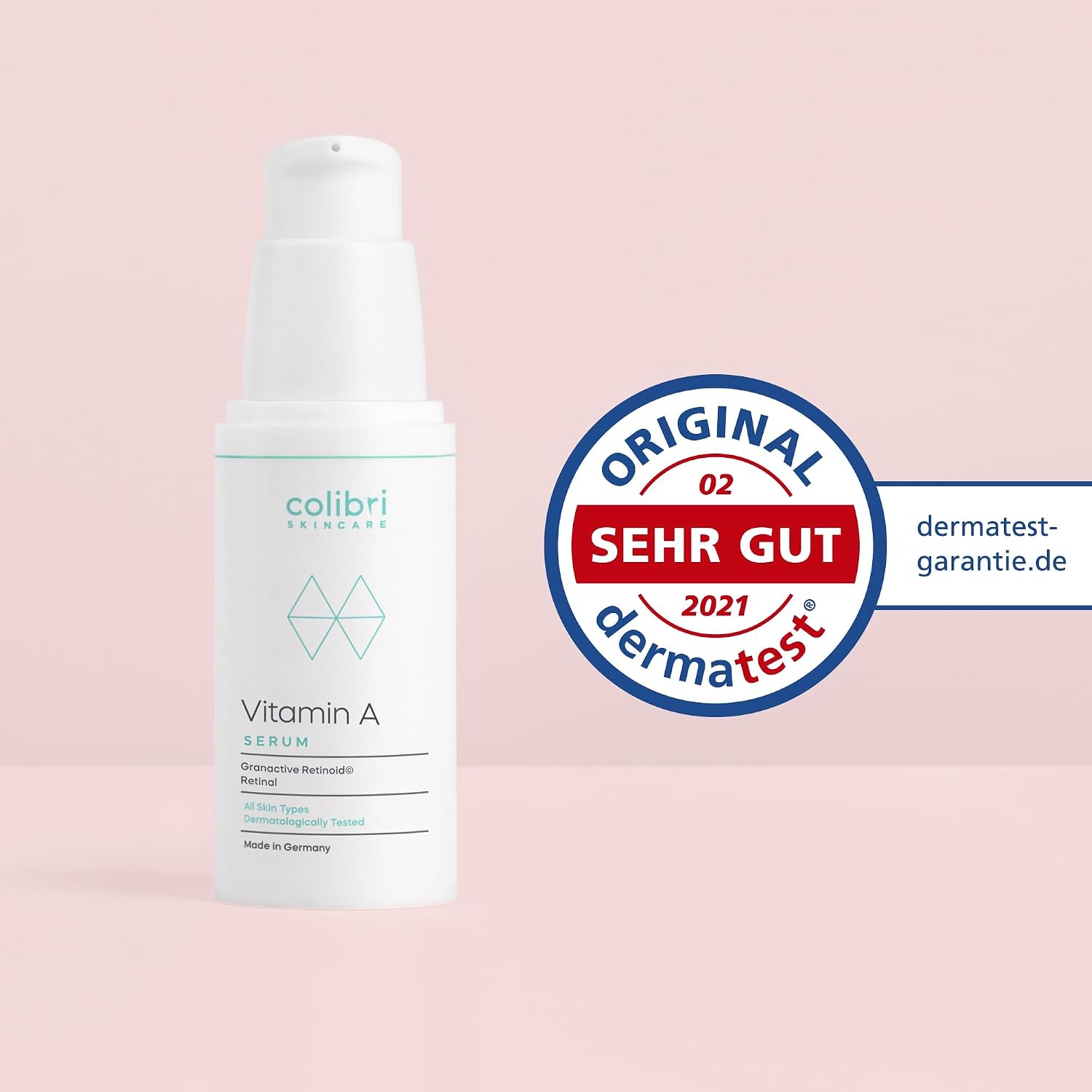 Detalle 1 de colibri skincare Vitamin A Sérum au rétinol, rétinal et bakuchiol (30 ml) — anti-âge visage