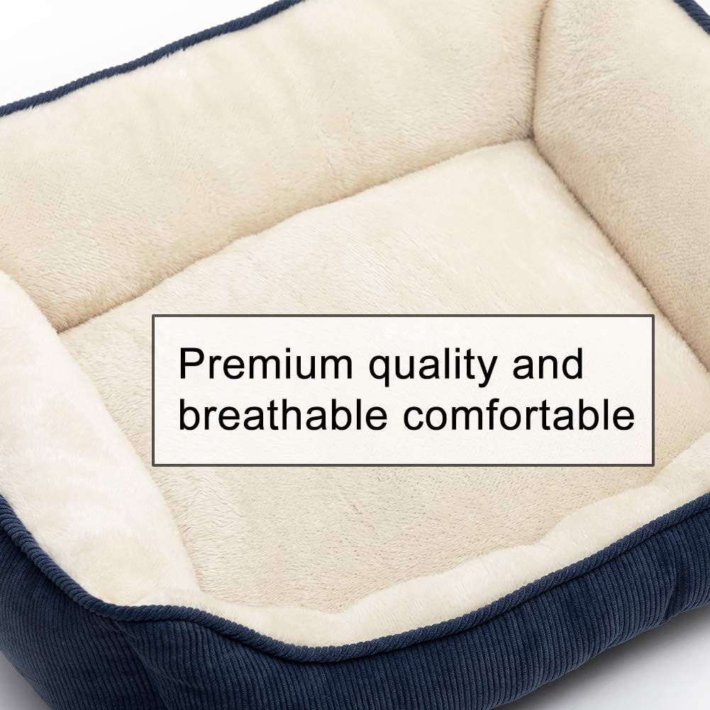 Thumbnail 4 de Hollypet Panier pour chat et petit chien Niche Maison bleu 55 x 45 x 15 cm