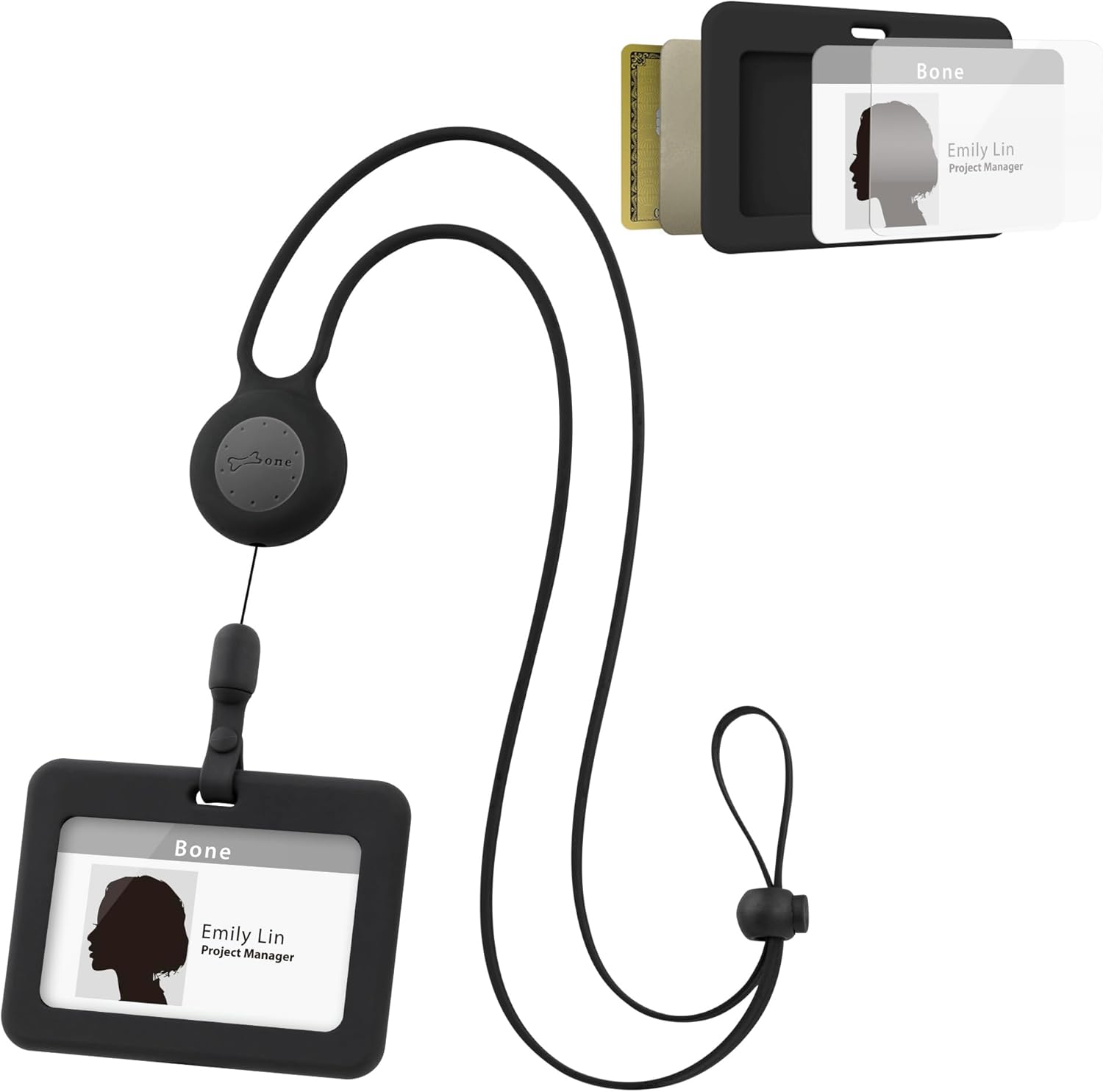 Thumbnail 6 de Porte-badge BONE Mr. Deer avec cordon 50 cm 📎