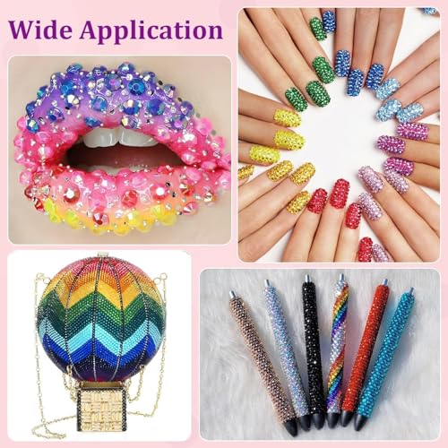 Thumbnail 5 de Bedazzling Kit with Glue 32000Pcs 40 Colours 3mm Resin Jelly Rhinestones by JulFunny