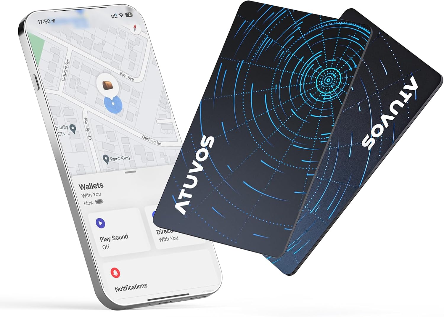 Detalle de ATUVOS wallet tracker card