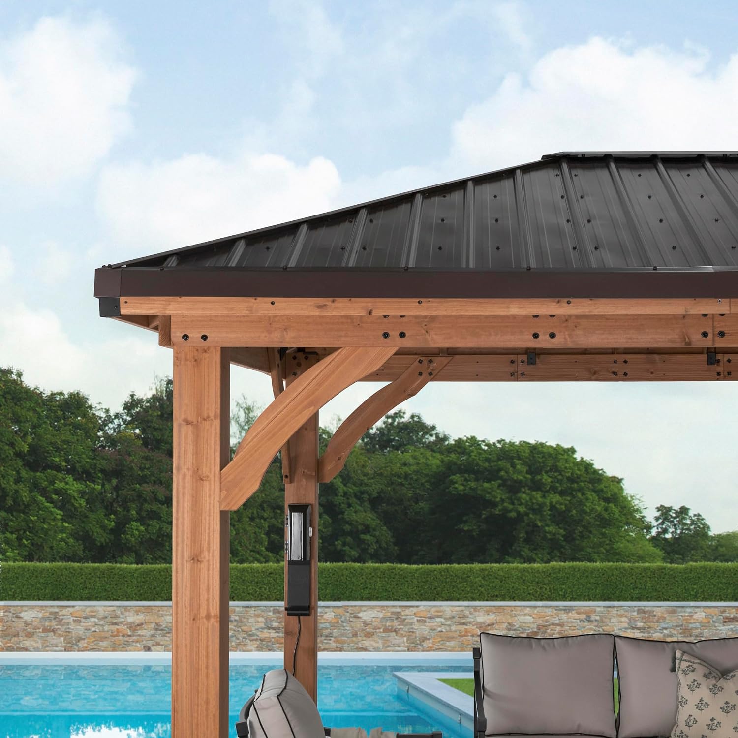 Thumbnail 6 de Backyard Discovery Cedar Wood Gazebo 10' x 10