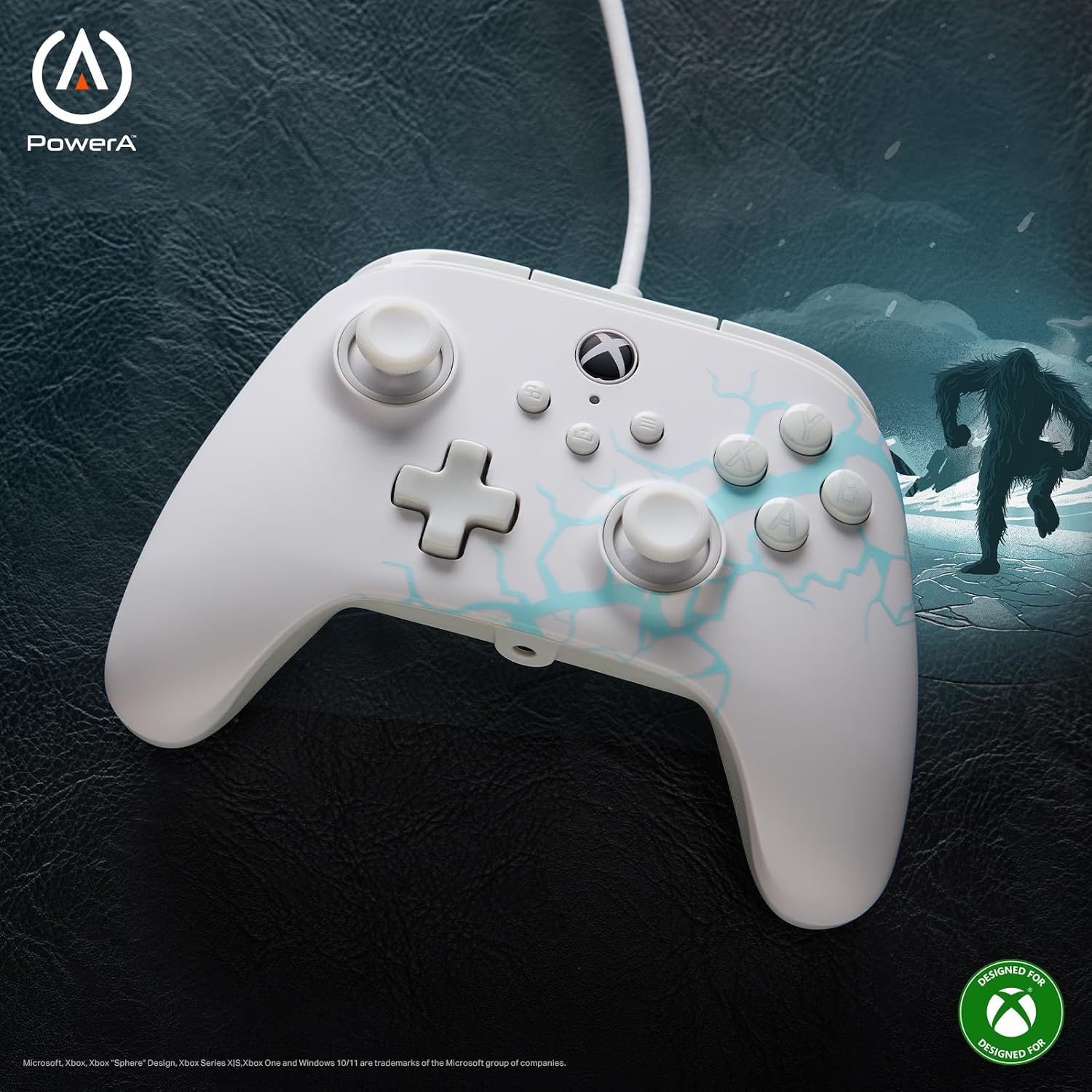 Detalle 2 de PowerA Manette filaire Advantage pour Xbox Series X|S – Glace arctique