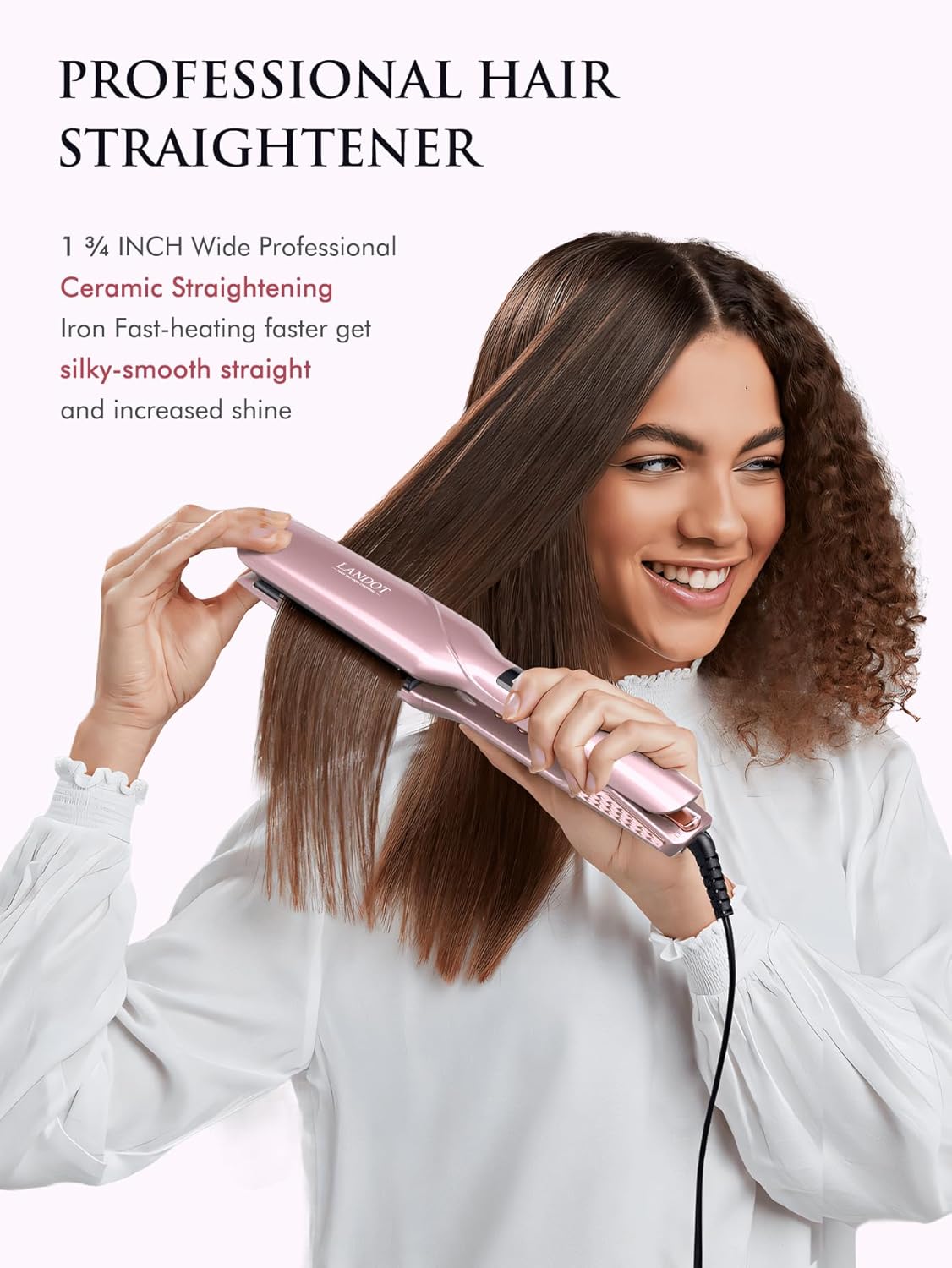 Detalle 2 de LANDOT Wide Plate 45mm Hair Straighteners