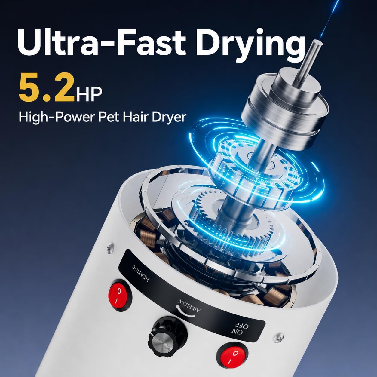 Thumbnail 1 de Dog hair dryer 5.2HP 2800W high velocity