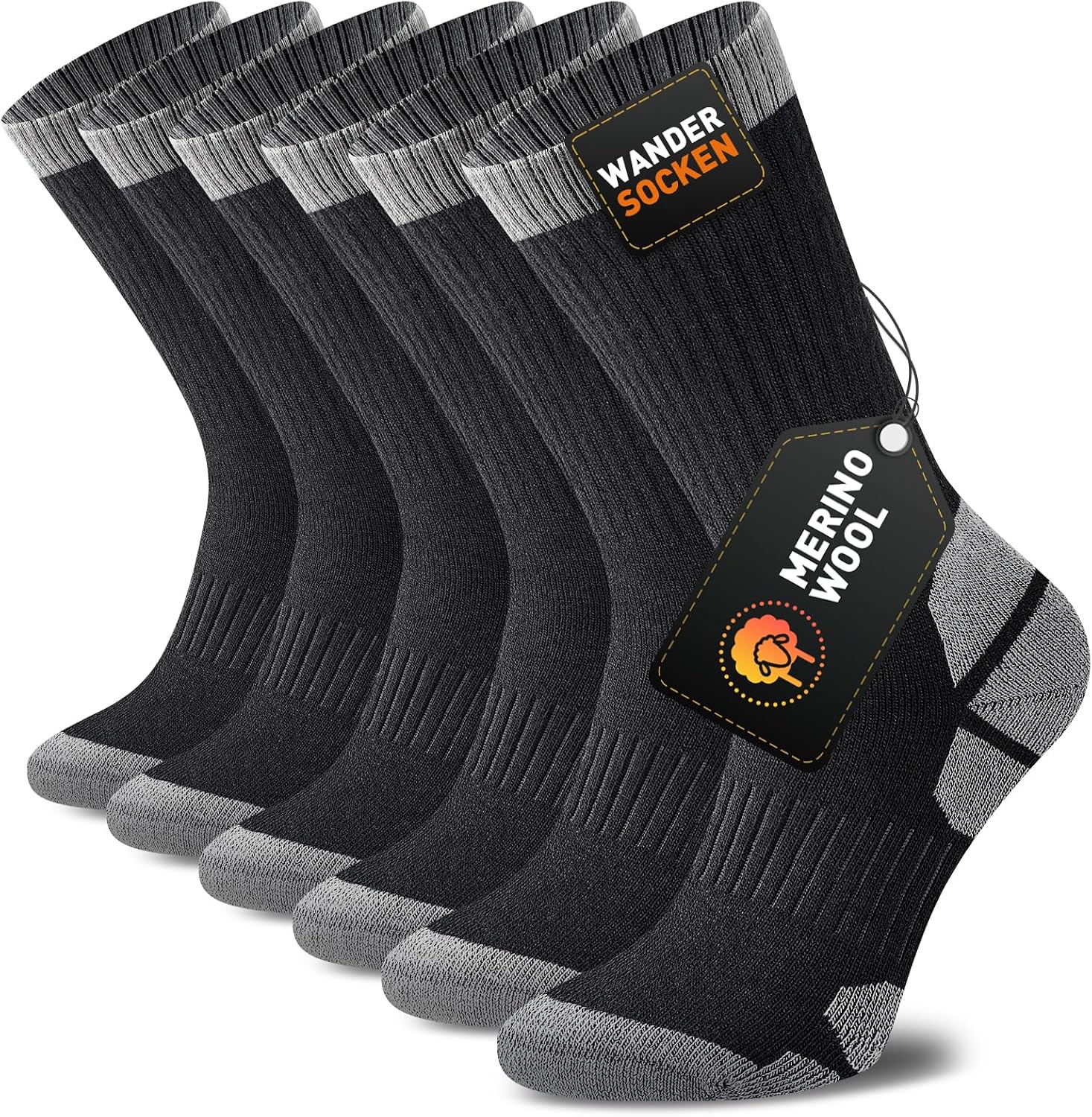 Detalle de Niorasen Merino Socken Thermo, 3 Paar